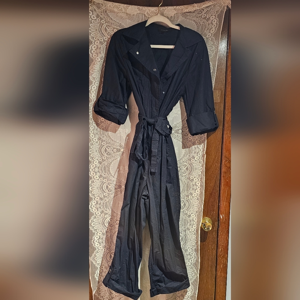 Banana Republic Factory Poplin Utility One Piece Jumpsuit Size TALL SMALL